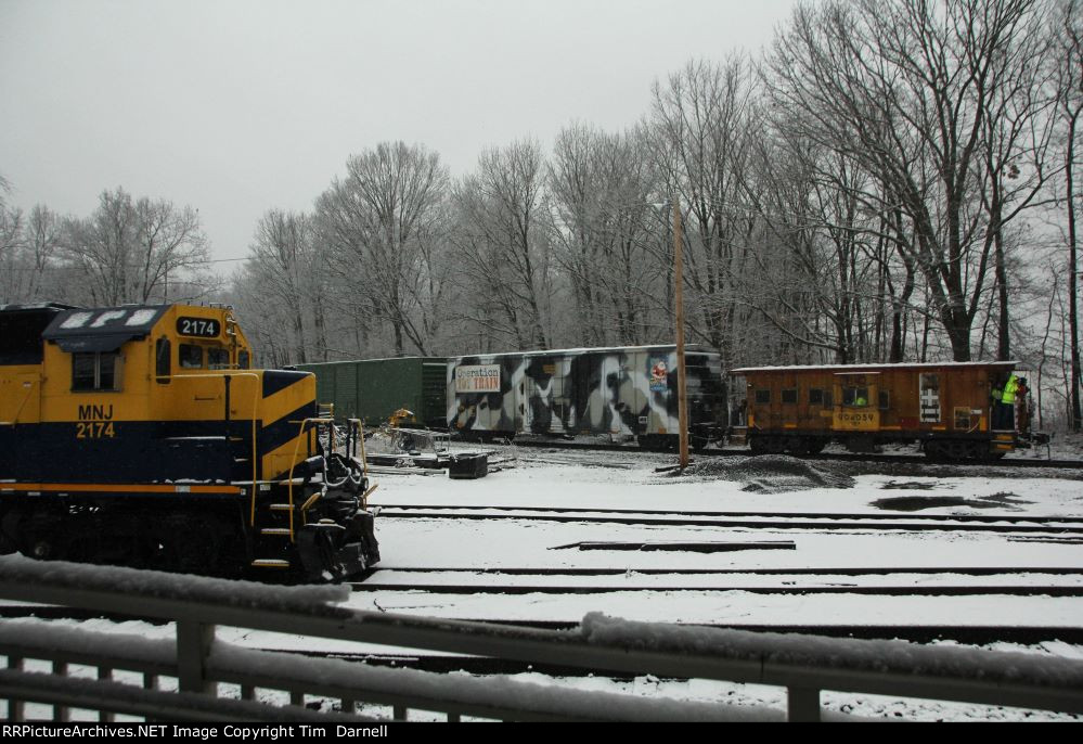 TOYX 904059 backing out of the siding